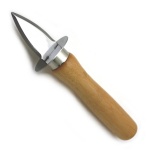 Oyster and Shellfish Knife - Stainless Steel with Wood Handle