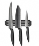 Set of 3 Titanium Coated Knives with Rack
