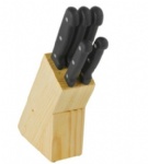 5 Piece Professional Knife Set with Wooden Knife Block