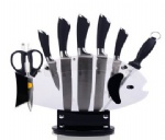 8 Piece Modern Forged Kitchen Knife Set With Contemporary Storage