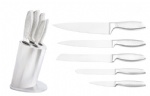 6-Piece Hollow Knife Set With S/S/ Knife Block