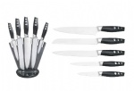 6-piece Forged Knife Set With Acrylic Knife Block