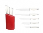 6-piece Forged Knife Set With Painted Knife Block