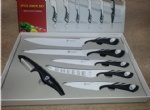 Stainless Steel 5pc Non Stick Anti-Bacterial Coloured Chef Knife Set