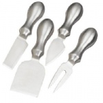 Stainless Steel Cheese Knives, Set of 4