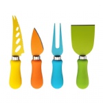 4 Piece Multi-Colored Resin Cheese Knife Set