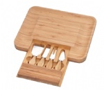 Bamboo Cheese Board and Tools Set