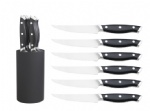 7PCS Forged Steak Knife Set With Universal Knife Block