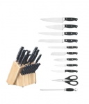 17PCS Forged Knife Set With Bamboo Knife Blcok