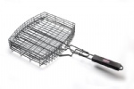 Grill Basket with 26-inch Hardwood Handle