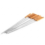 10 PCS Stainless Steel BBQ Barbecue Skewer