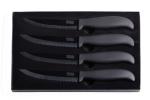 4 Steak Knife Black Ceramic Knives Set