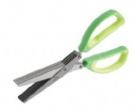 5 Blade Herb Scissors, Green